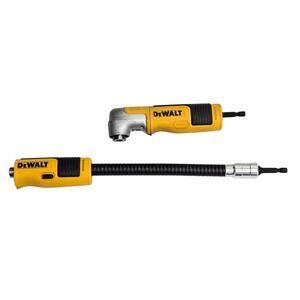 DeWalt Right Angle Drill Attachment & Flexible Shaft 12" Extension Set 1/4" Hex